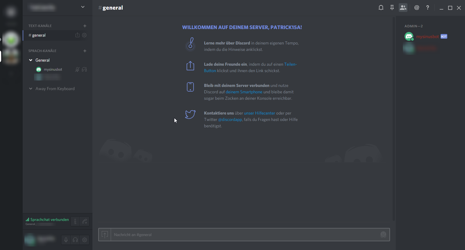 Discord portal. Discord developer Portal. Sinusbot.